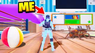 Fortnite But We Play GIANT MINI GAMES [upl. by Flip]