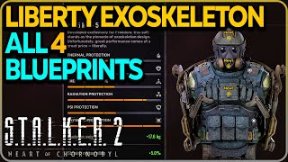 All Liberty Exoskeleton Blueprints Locations Stalker 2 [upl. by Adnuahs500]