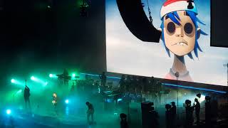 Gorillaz  On Melancholy Hill  Ticker Tape Live at O2 Arena Prague [upl. by Ahsiken]