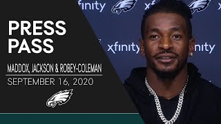 Nickell RobeyColeman Discusses Playing His Former Team amp More  Eagles Press Pass [upl. by Eibbil]