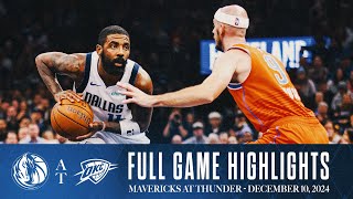 Dallas Mavericks Highlights vs Oklahoma City Thunder  December 10 2024 [upl. by Seavir]