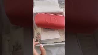 Dior beauty unboxing with free gifts make up pouch amp perfume amp free samples Dior Loyalty Program [upl. by Aitekram]