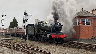 7812 Erlestoke Manor on footplate Experiences at Kidderminster  Severn Valley Railway 030224 [upl. by Jara]