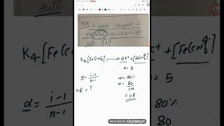 if potassium ferrocyanide is 80 ionized then calculate vant hoff factors [upl. by Cordell553]