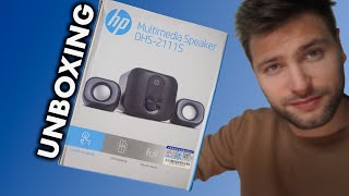 Unboxing PARLANTES HP 2111s Una buena opción para tu computadora gamer o de trabajo [upl. by Arym]