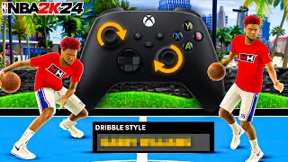 BEST DRIBBLE MOVES  DRIBBLE TUTORIAL ON NBA2K24 HOW TO DRIBBLE WITH EVERY BALL HANDLE RATING [upl. by Thorn]