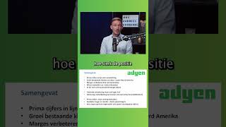 Adyen reageert positief op cijfers  DAHSHORT [upl. by Vaclava538]