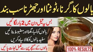 Hair Fall Solution at Home in UrduHindi  Hair Girne Ka  Balon Ki Kamzori Ka ilaj [upl. by Chadbourne]