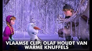 Frozen  Vlaamse Clip Olaf Houdt van Warme Knuffels  Disney BE [upl. by Yrrab]