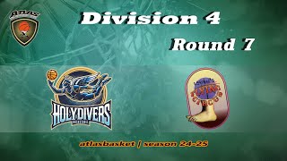 Atlasbasket  Div 4Round 7  HOLYDIVERS vs LFC [upl. by Donela514]