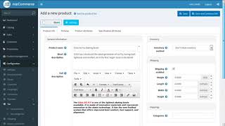 nopCommerce How to Add New or Manage Simple Products Basic Settings [upl. by Atenahs]