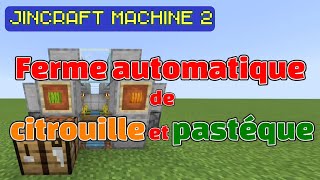 Ferme automatique de citrouille et pastèque facile sur Minecraft Bedrock 119 [upl. by Asilram]