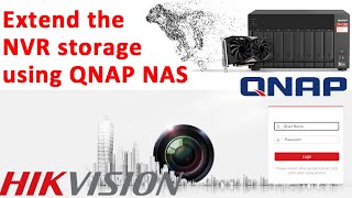 How to extend the nvr storage using qnap  connecting qnap to nvr hikvision [upl. by Raffo]