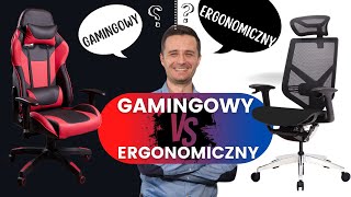 Fotel gamingowy czy ergonomiczny co wybrać❓TOP 9 różnic który musisz wiedzieć przed kupnem fotela [upl. by Goraud]