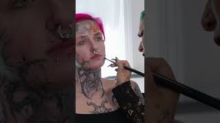 I got a business casual makeover  I hate it🥴 ytshorts transformed makeover tattoocoverup inked [upl. by Taddeusz]