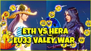 OLD ETHEREUM TEAM VS HERA TEAM AT EU33 VALLEY WAR  FF VS HOFSD  MIR4 [upl. by Koziarz]