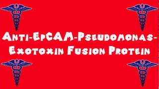 Pronounce Medical Words ― Anti―EpCAM―Pseudomonas―Exotoxin Fusion Protein [upl. by Ewnihc946]