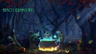 🎃 Witches Boiling Pot Ritual  Dark Autumn Forest Ambience  Halloween Music Playlist amp Scary Sounds [upl. by Barr]