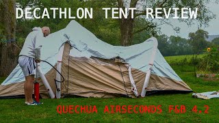 Decathlon  Quechua  Airseconds  FampB 42 Inflatable Tent  A Dads Review [upl. by Artap]