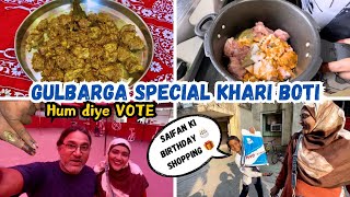 Gulbarga Special Namkeen Gosht🥩🍲 Saifan ki Birthday Shopping Start  Hum diye VOTE  Vlog 2024 [upl. by Einnhoj714]