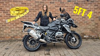 Secrets on how to ride a BIG BMW R 1200 GS as a short rider REVEALED [upl. by Ibed599]