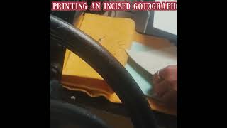 INKING amp PRINTING AN INCISED GOTOGRAPHS IG2 [upl. by Wilber825]