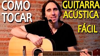 Como Aprender a Tocar Guitarra Acústica Para Principiantes  Ejercicios Faciles Mano Derecha TCDG [upl. by Moser]