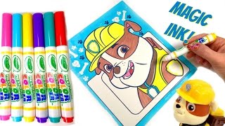 Paw Patrol Rubble Crayola Magic Ink Marker [upl. by Marget]