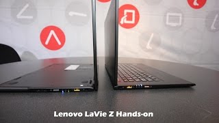 Lenovo LaVie Z HZ550 and HZ750 Handson World lightest Ultrabook [upl. by Nhar514]