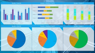 How to Create Most Beautiful Reporting Dashboard MICROSOFT POWERPOINT 365 TUTORIAL [upl. by Odnamra867]