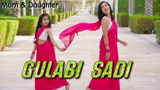 Gulabi Sadi  Sanju Rathod  Nivi and Ishanvi  Laasya  dance cover [upl. by Gnos]