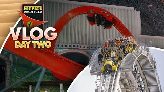 Riding Amazing Roller Coasters and Terrible Dark Rides at Ferrari World Coastin the Desert Ep 13 [upl. by Nile]