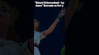 Ice Dance de Edward Scissorshand recreado en fort 🗿 fortnite fortnitecreative edwardscissorhands [upl. by Larentia]