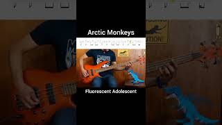 ARCTIC MONKEYS  Fluorescent Adolescent 🎸🎶 Bass quotWATCH FULL COVER WITH TABSquot arcticmonkeys bass [upl. by Kovacs]