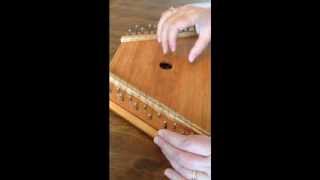 Black Muddy River Played on a Zither  Lap Harp [upl. by Nwahsud]