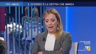 Limite al contante Lilli Gruber a Giorgia Meloni quotQuesto glielo faccio spiegare da Marco [upl. by Tennes]