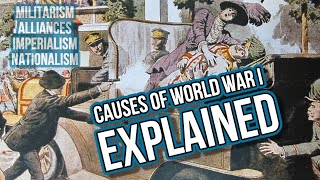 Causes of WW1 Explained Franz Ferdinand Alliance System [upl. by Atteloc]