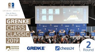 Round 2  2019 GRENKE Chess Classic  Part 2 [upl. by Neville]