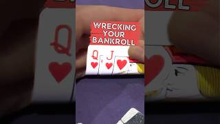 don’t WRECK your bankroll 😳 poker pokerhand pokerhands [upl. by Annaegroeg]