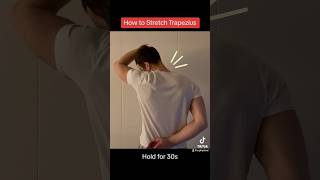 Upper Trapezius Stretch trapezius stretching neckpainexercises [upl. by Tirzah]