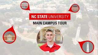 NC State University Campus Tour  Main Campus Tour with Adam [upl. by Battista]