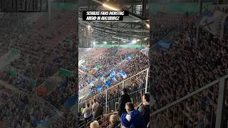 Schalke Fans in Augsburg FC Augsburg  Schalke 04 FCAS04 Schalke04 FCSchalke Dfbpokal [upl. by Ydnab595]