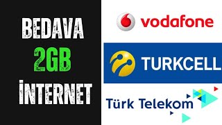 Tüm Hatlarda Geçerli Bedava 2 GB İnternet Hediye [upl. by Elodie]