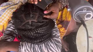 ASMR ✨VITAMIN E SCALP OILING BETWEEN MY SISTERS BRAIDS WITH GUM CRACKING SOUND [upl. by Nylauqcaj]