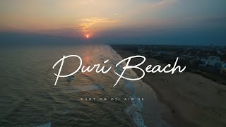 Puri sea beach  Drone shots  4K [upl. by Thalassa]