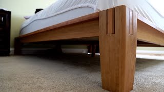 I Built A Thuma Bed Frame From Cherry Hardwood [upl. by Damara]