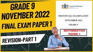 Grade 9 November 2022 Exam Revision Paper 1 Part 1 [upl. by Lamonica922]