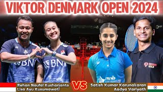 Rehan Naufal KusharjantoLisa Ayu Kusumawati INA vs KarunakaranVariyath IND  Badminton VDO24 [upl. by Hanae]