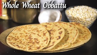 Whole Wheat Obbattu Recipe made from Aashirvaad Atta  Wheat Flour Recipes  Aashirvaad Atta Recipes [upl. by Myer272]