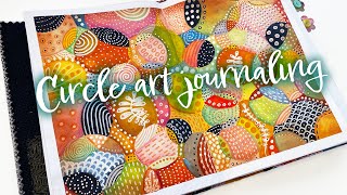 Circle art journaling for beginners [upl. by Teirrah]